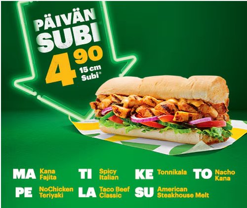 Subway Martinlaakso Subway Martinlaakso
